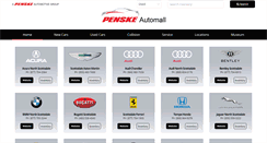 Desktop Screenshot of penskeautomall.com