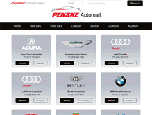 Tablet Screenshot of penskeautomall.com